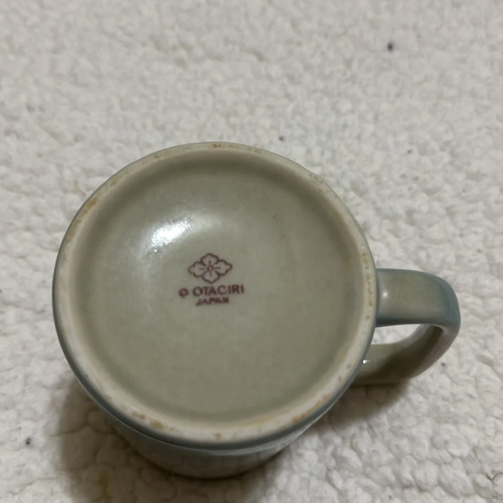 Vintage Otagiri Japan Coffee Tea Mug Colorful Rainbow with Sailboat
